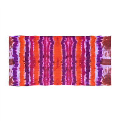 Drip Dyed Print Beach Towel