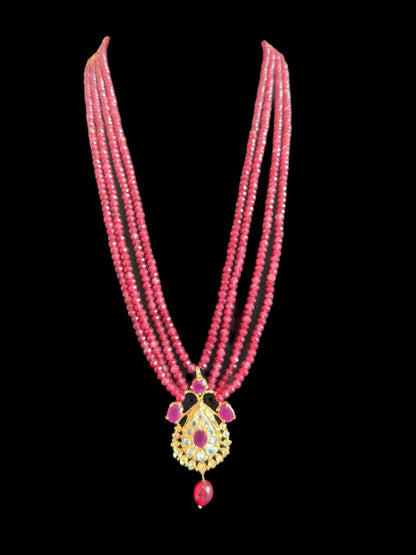 PS518 Jugni in faux ruby  beads ( READY TO SHIP)