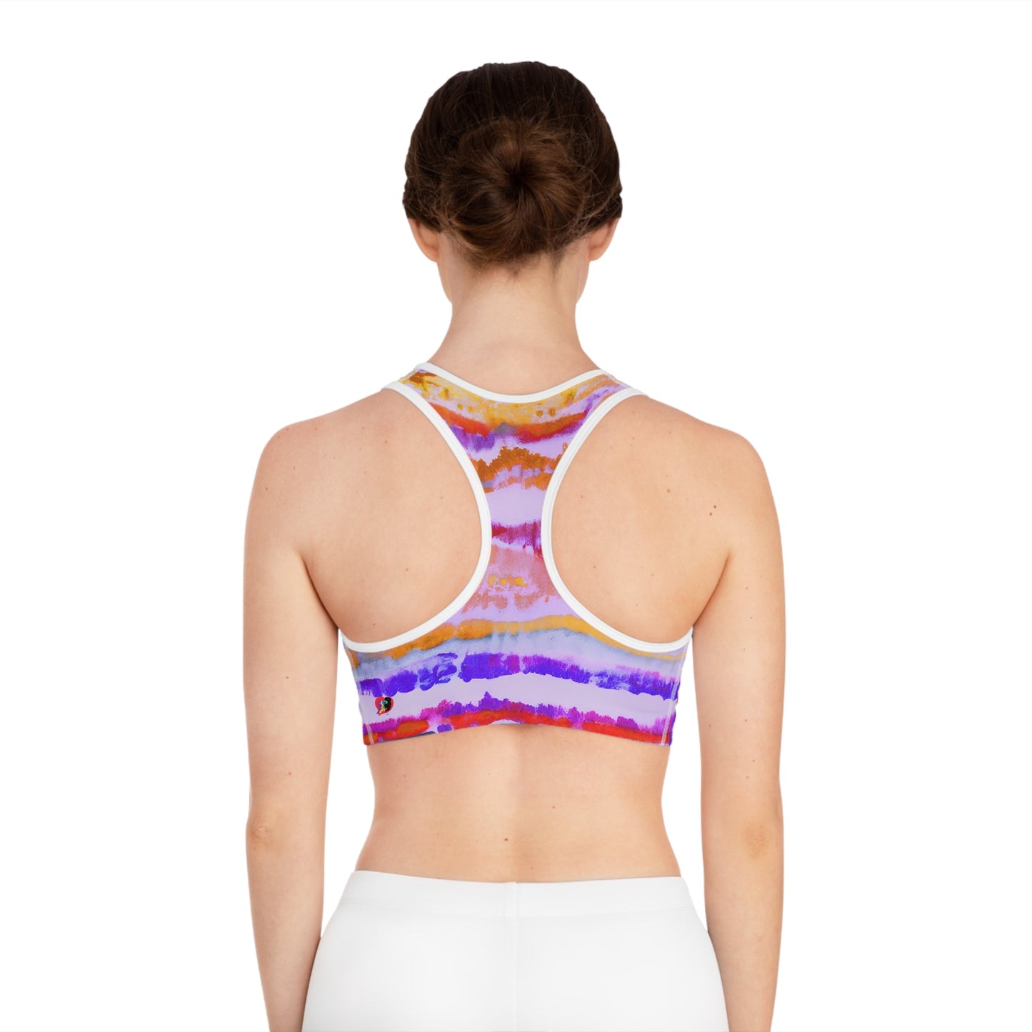 Aborigine Stripes and Stars Sports Bra