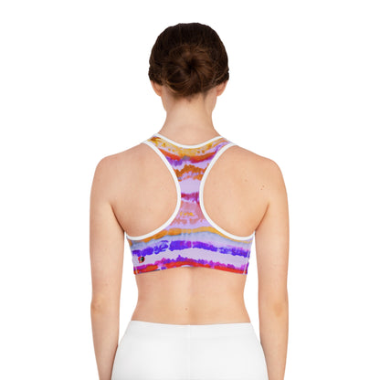 Aborigine Stripes and Stars Sports Bra