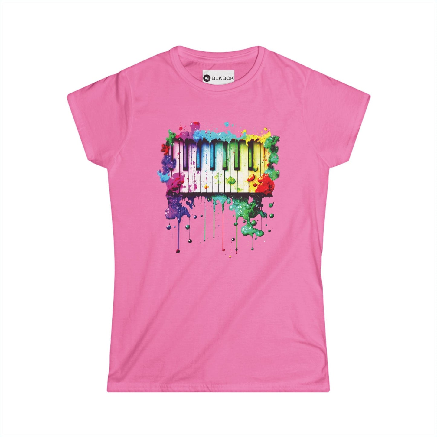 BLKBOK Piano Key Splatter T-Shirt Women's Tee