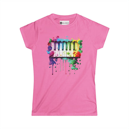 BLKBOK Piano Key Splatter T-Shirt Women's Tee