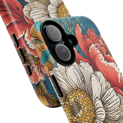 Artistic Floral Tough Phone Case