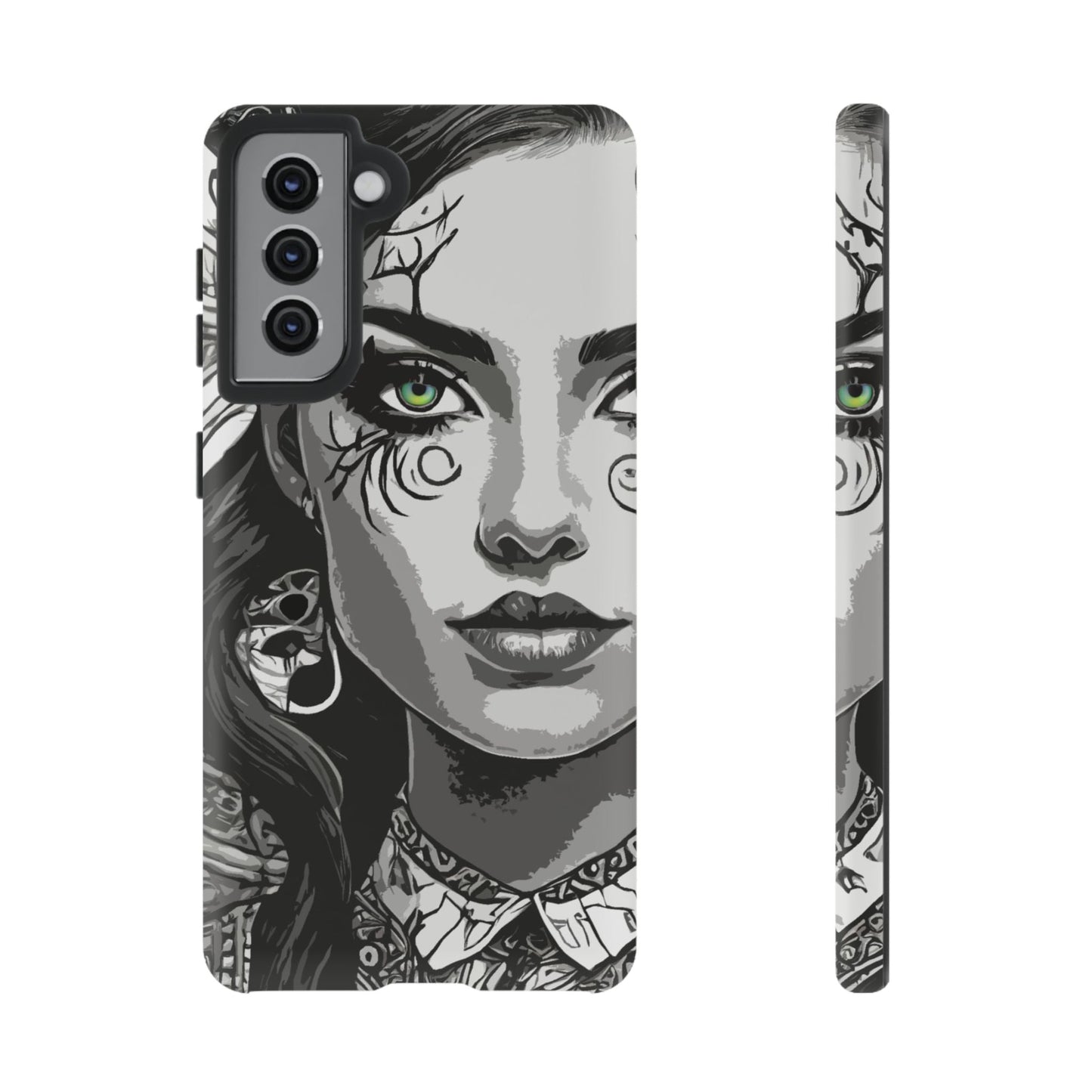 Green Eyed Devilish Beauty Tough Phone Case