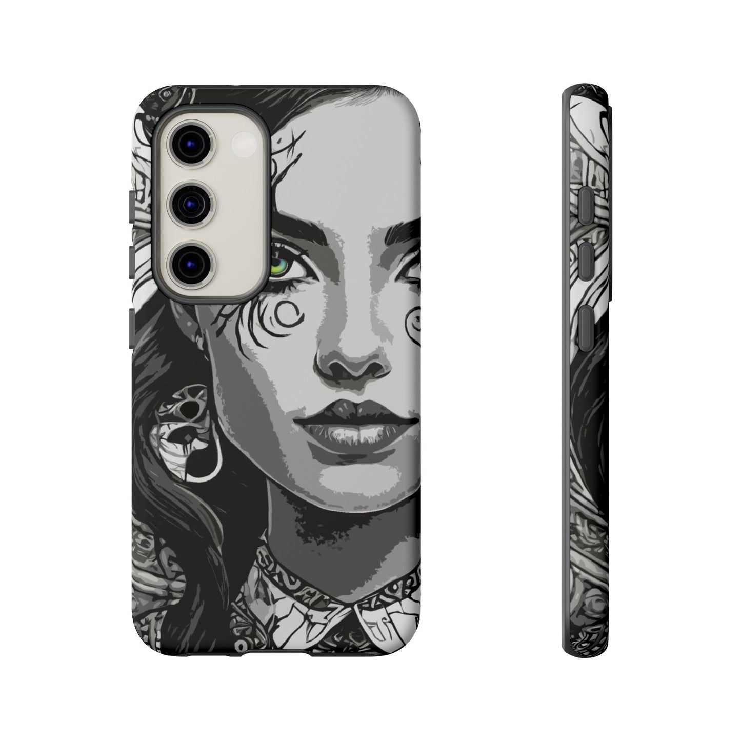 Green Eyed Devilish Beauty Tough Phone Case