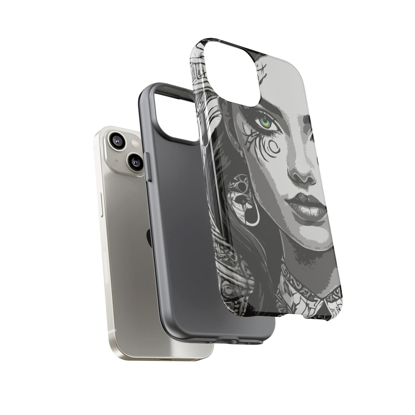 Green Eyed Devilish Beauty Tough Phone Case