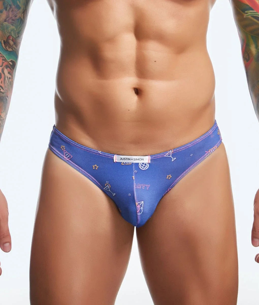 Mens Printed Bikini Briefs by J+S