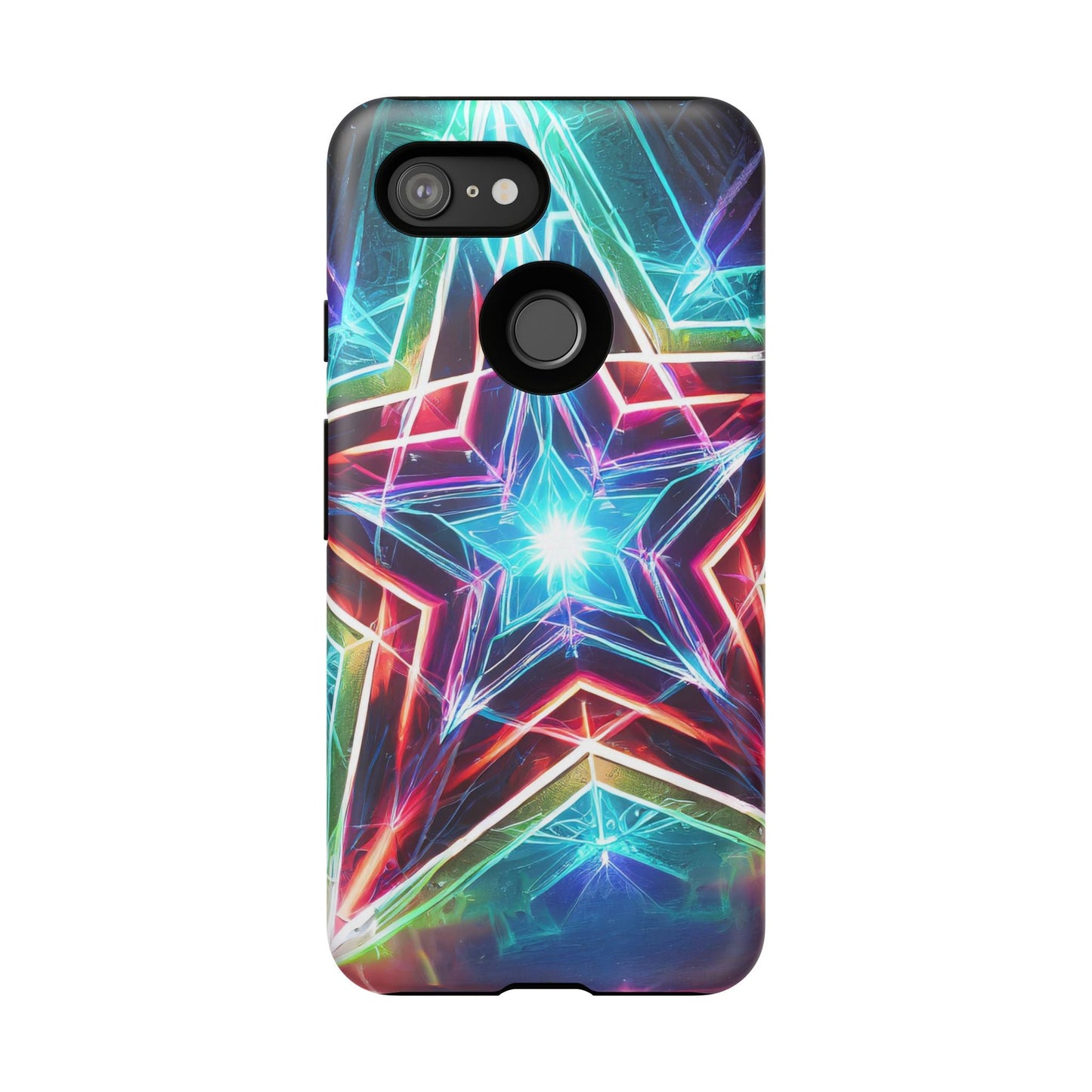 Neon Light Stars Tough Phone Case