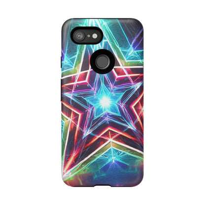 Neon Light Stars Tough Phone Case