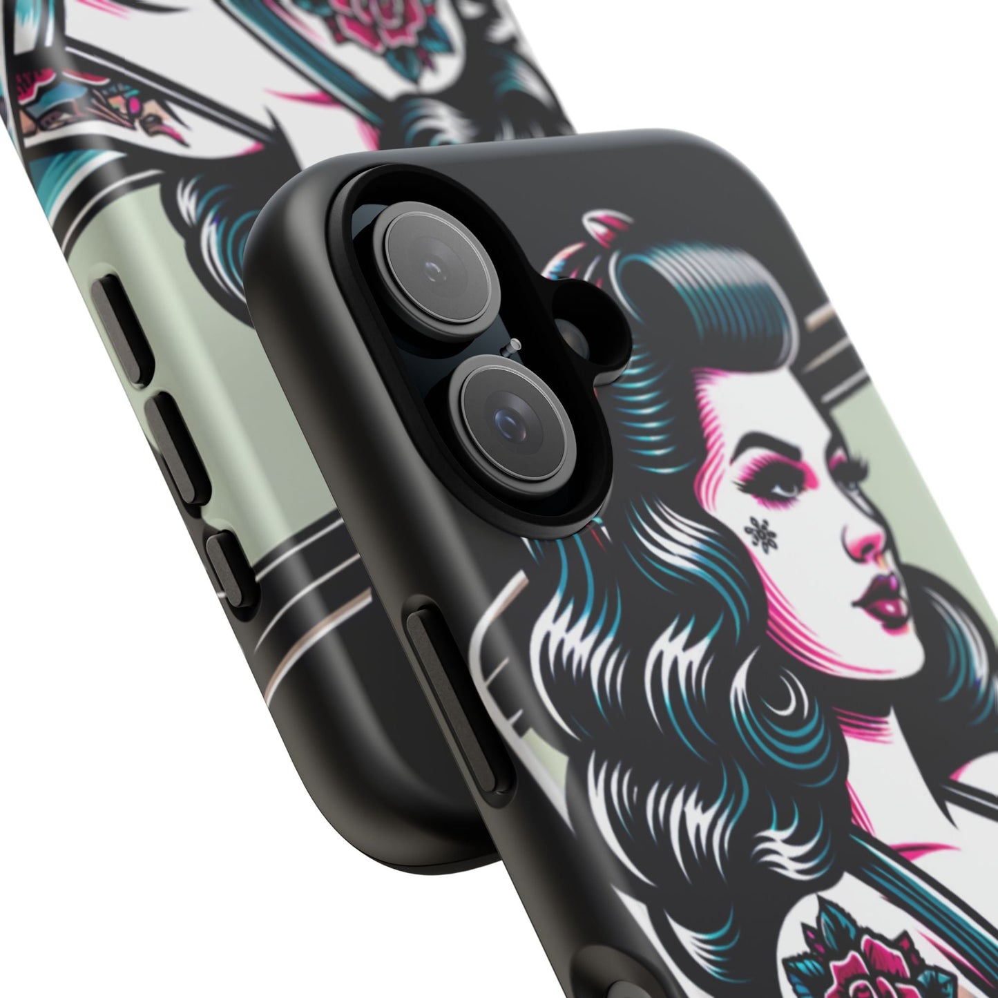 Vintage Retro Tattooed Pin Up Tough Phone Case