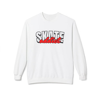 Skate Addict Unisex Fleece Crewneck Sweatshirt
