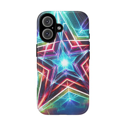 Neon Light Stars Tough Phone Case