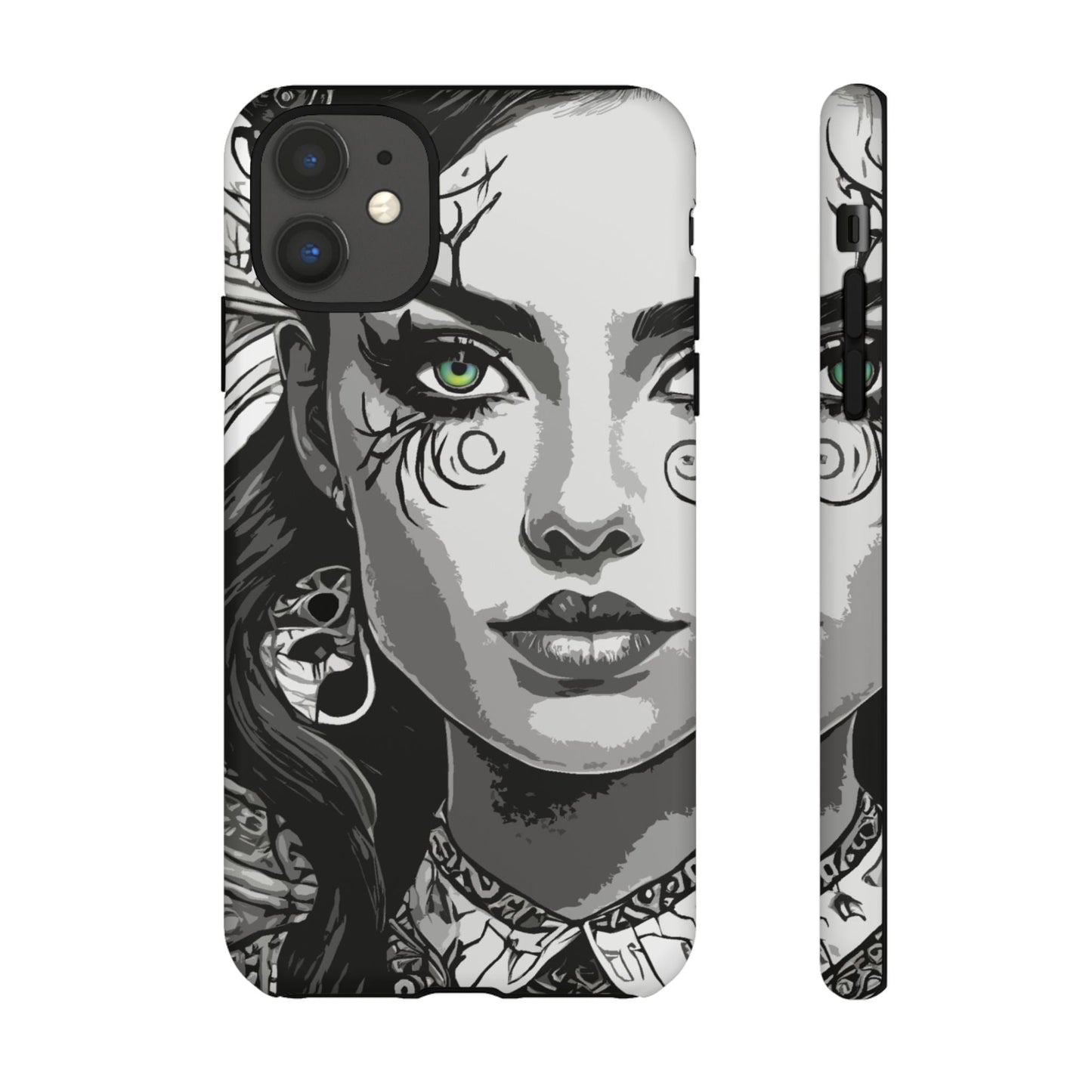 Green Eyed Devilish Beauty Tough Phone Case