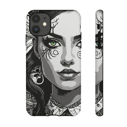 Green Eyed Devilish Beauty Tough Phone Case