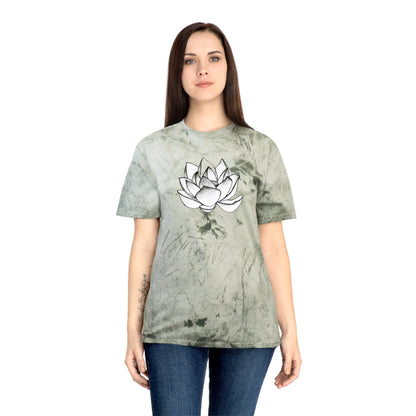 Lotus Flower Sketch Industrial Dye Premium T-Shirt