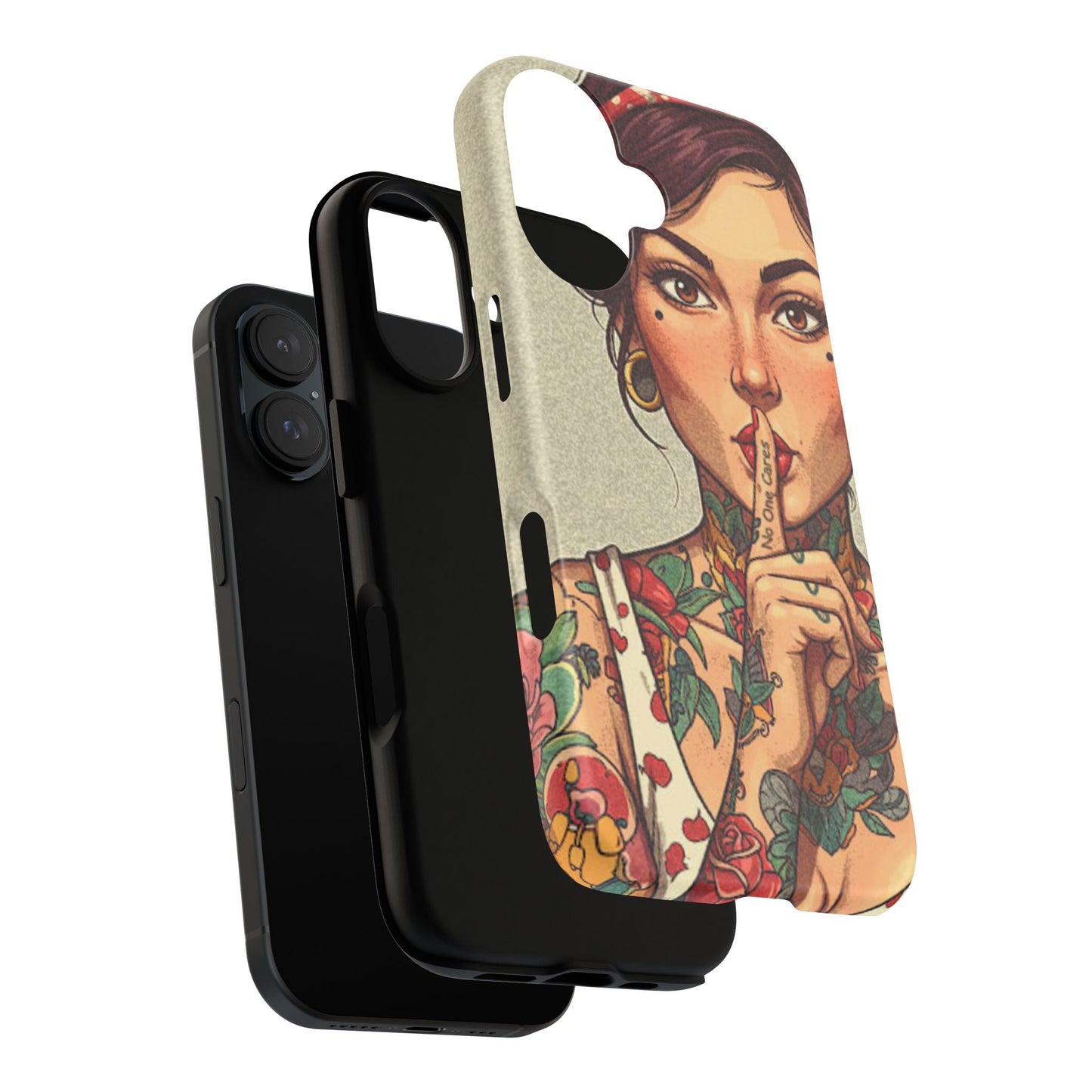 Shh No One Cares Tough Phone Case