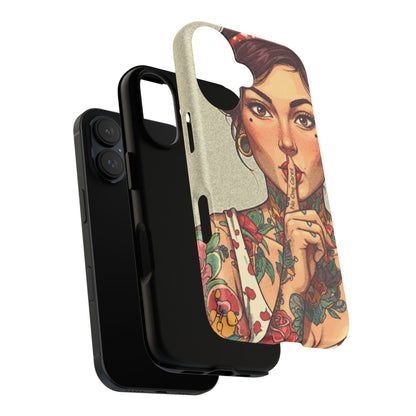 Shh No One Cares Tough Phone Case