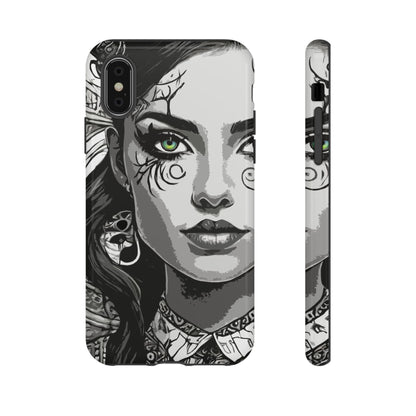Green Eyed Devilish Beauty Tough Phone Case