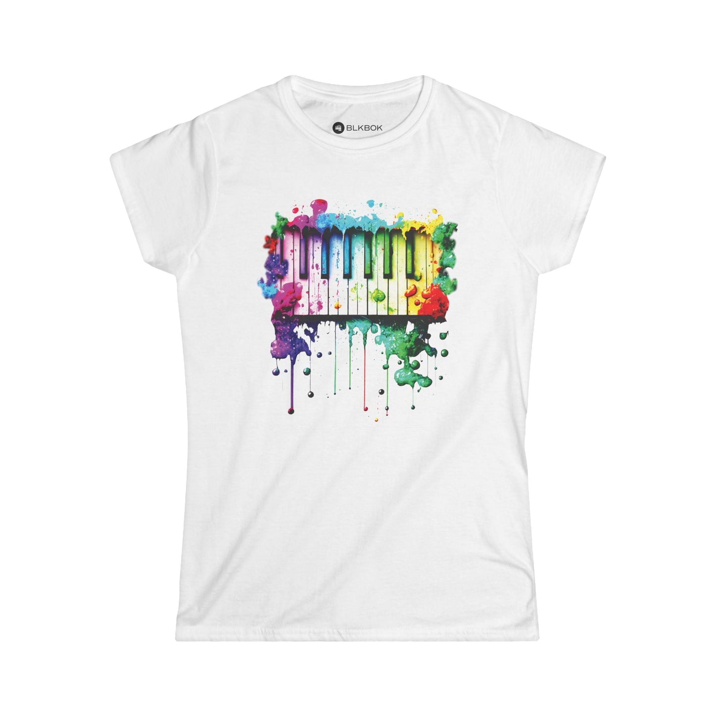 BLKBOK Piano Key Splatter T-Shirt Women's Tee