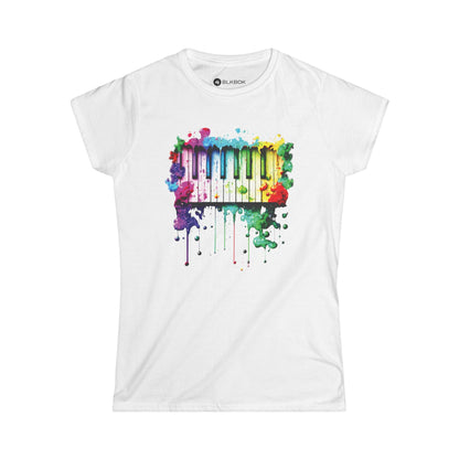 BLKBOK Piano Key Splatter T-Shirt Women's Tee