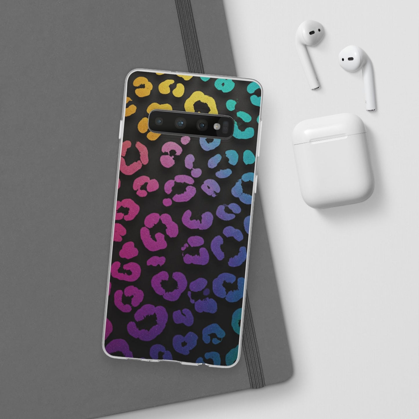 Vibrant Leopard Print Flexi Phone Case