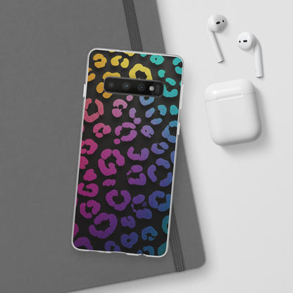 Vibrant Leopard Print Flexi Phone Case