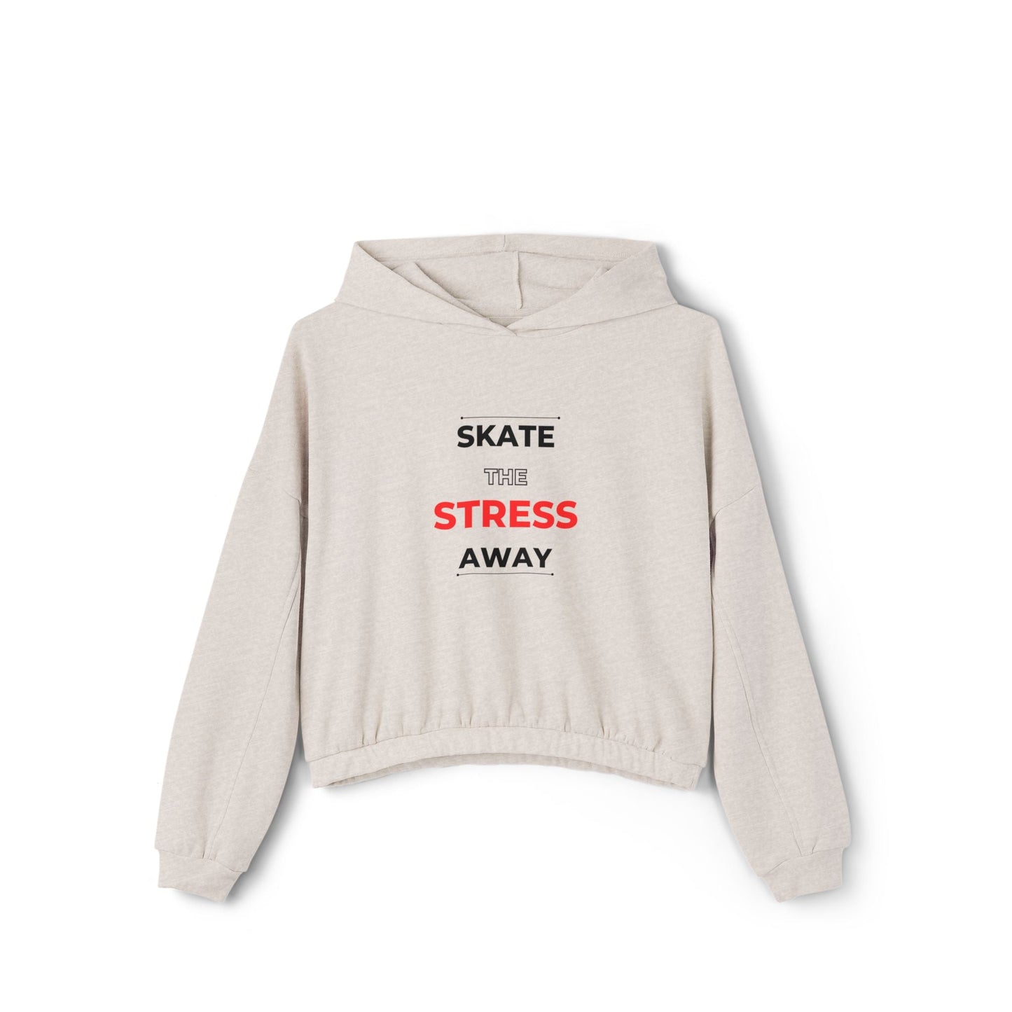 Women’s Cropped Skate the Stress Away Hoodie