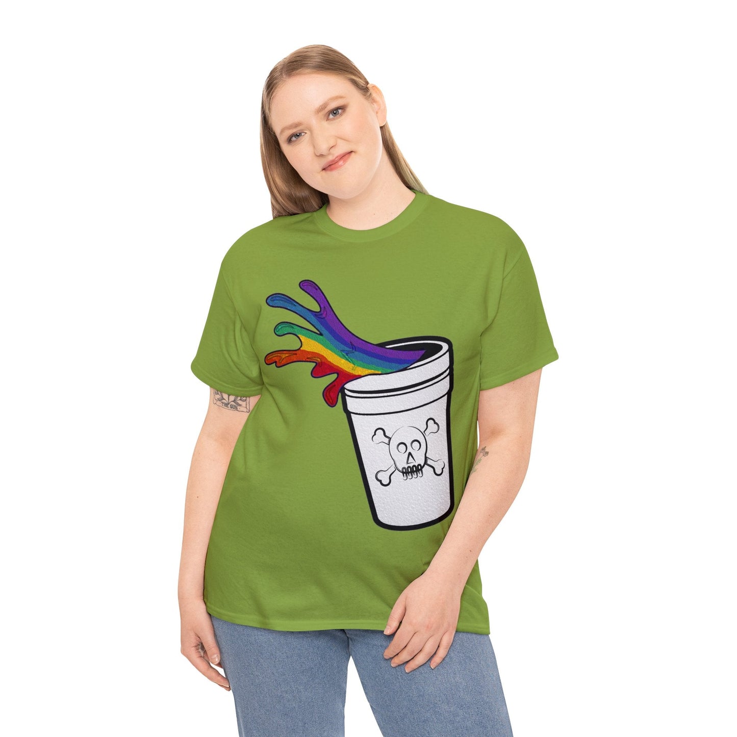 Rainbow Slushy Unisex Heavy Cotton Tee