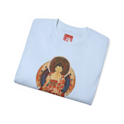 Fine Art Buddha Oil Paint Print Unisex Ultra Cotton Tee