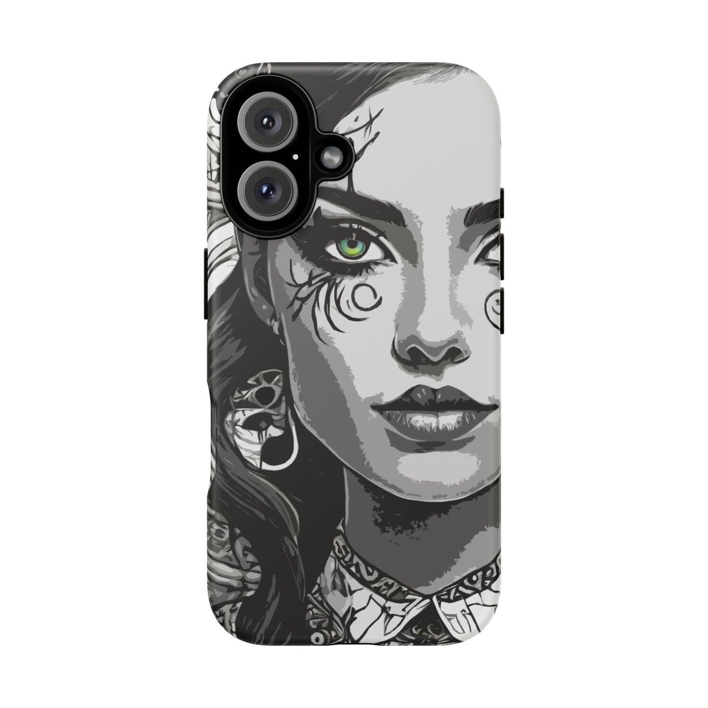 Green Eyed Devilish Beauty Tough Phone Case