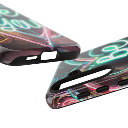 Be You Colorful Neon Heart Tough Phone Case