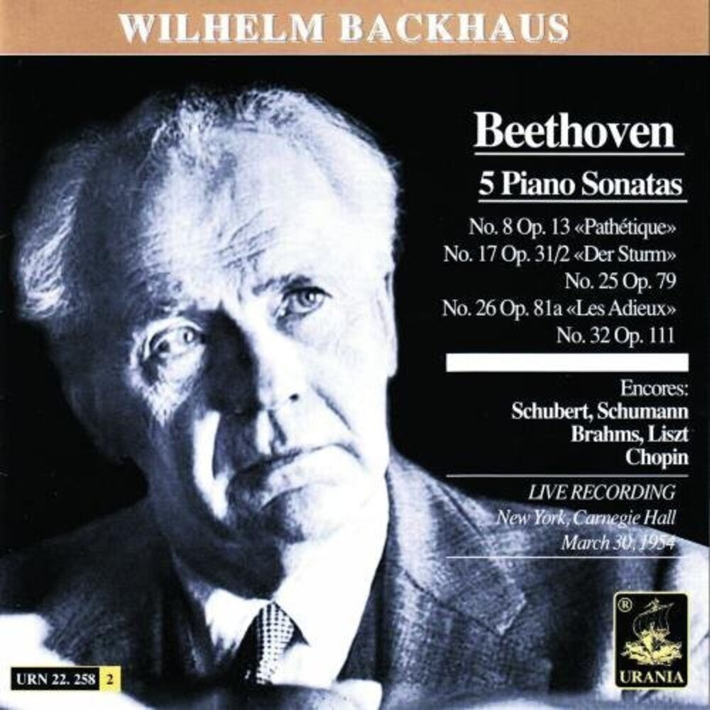 Beethoven / Backhaus - 5 Piano Sonatas [CD]