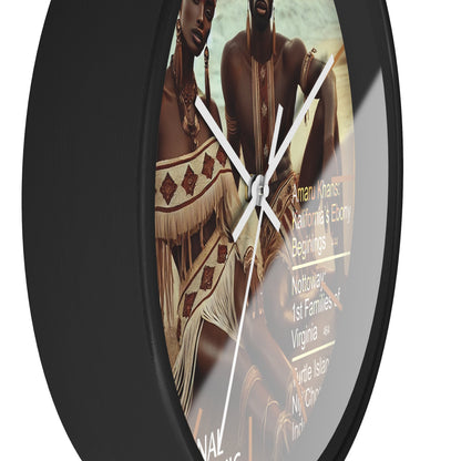 Turtle Island Amaru Khan Aborigine Wall Clock
