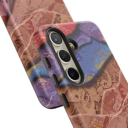 Abstract Painted Lace Tough Phone Case