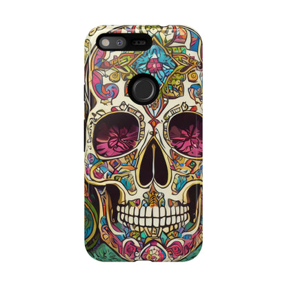 Colorful Sugar Skull Tough Phone Case