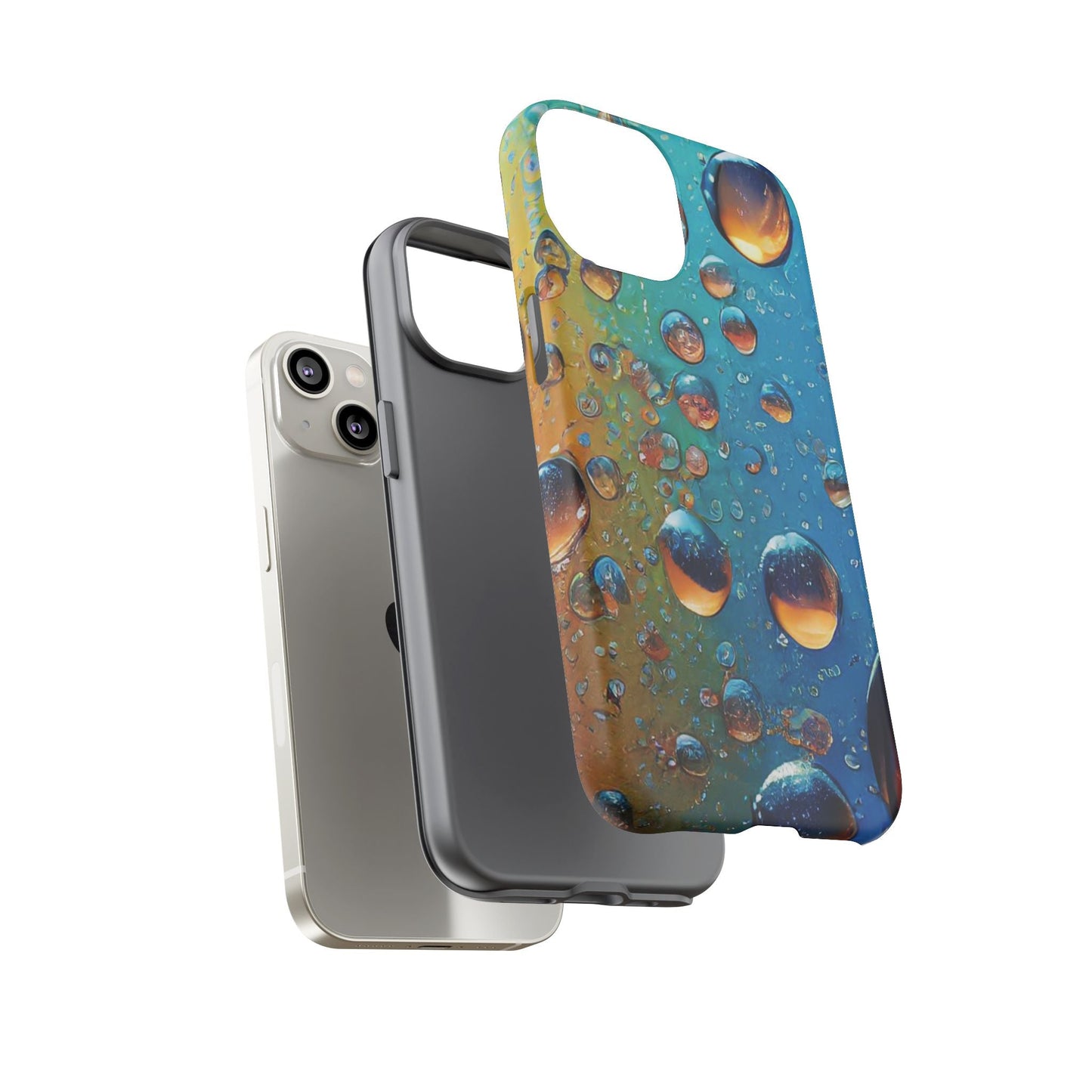 Colorful Water Droplets Tough Phone Case