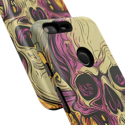 Abstract Purple Skull Tough Phone Case