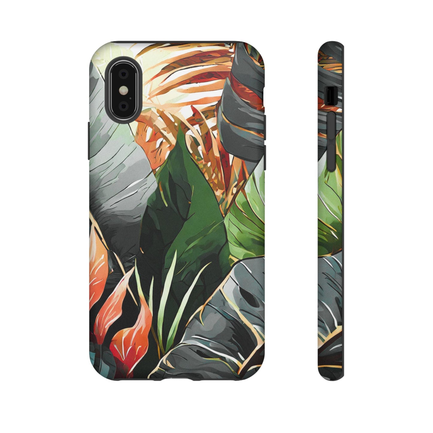 Tropical Leaf Tough Phone Case