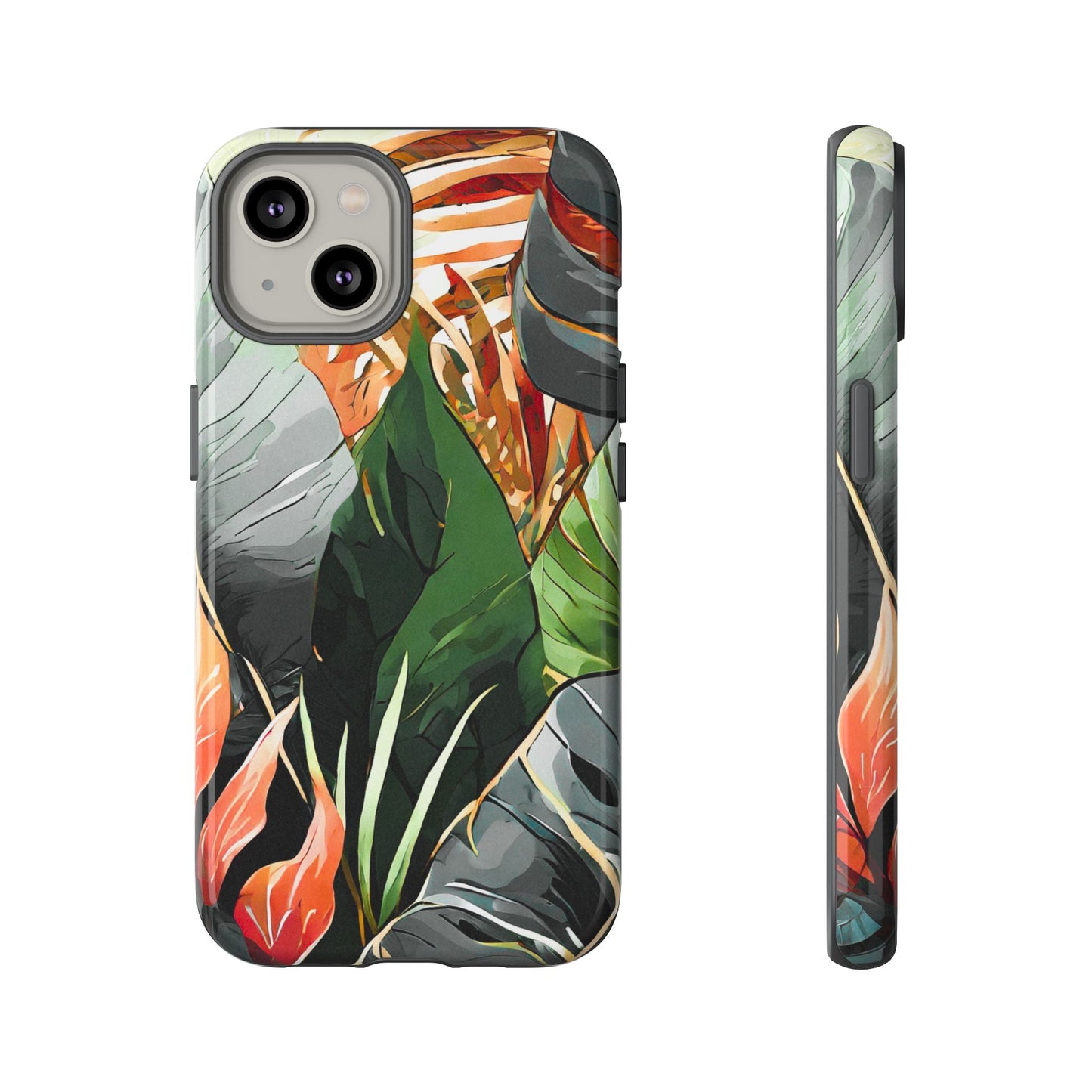 Tropical Leaf Tough Phone Case