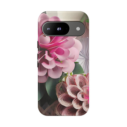Elegant Paper Flowers Tough Phone Case