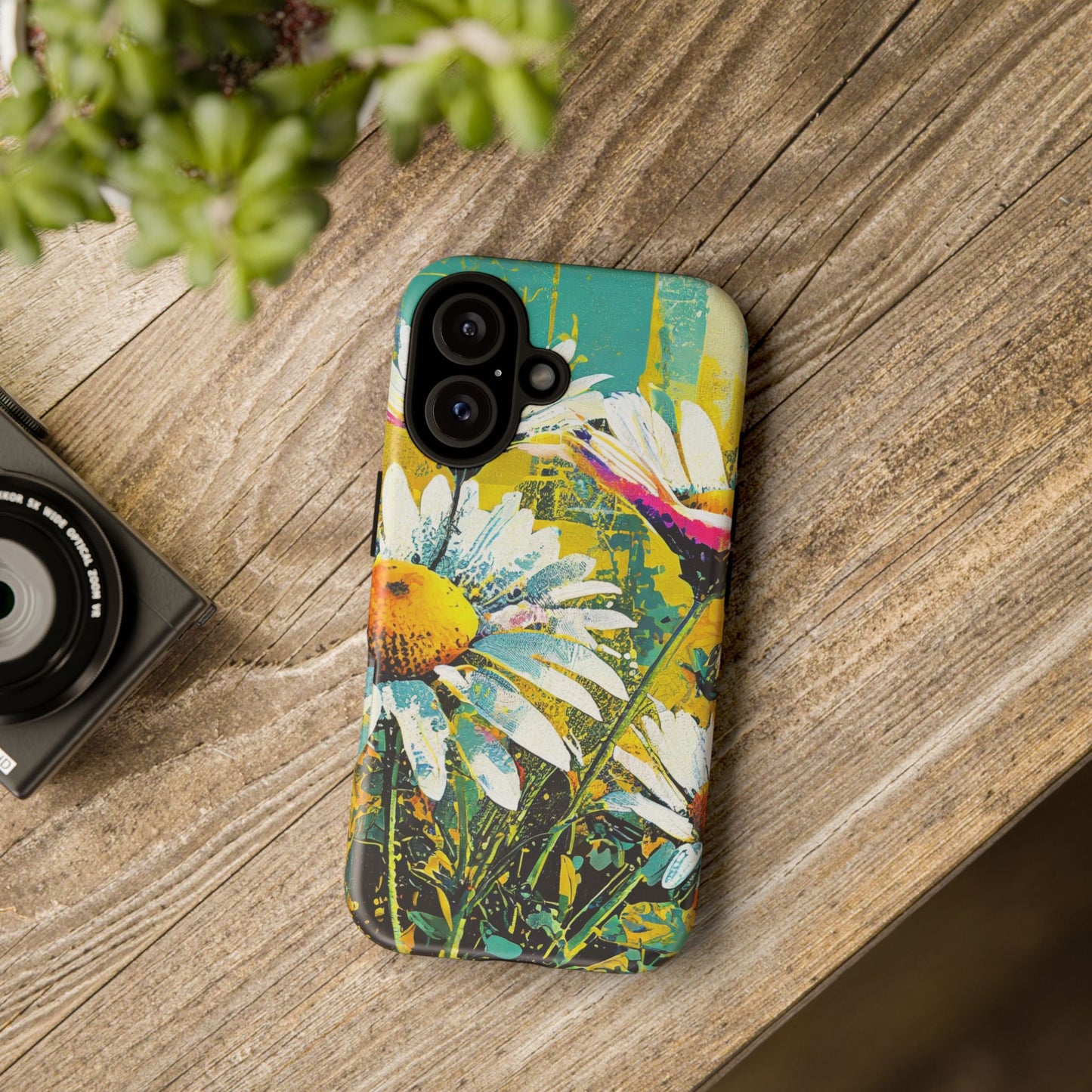Colorful Daisy Floral Tough Phone Case
