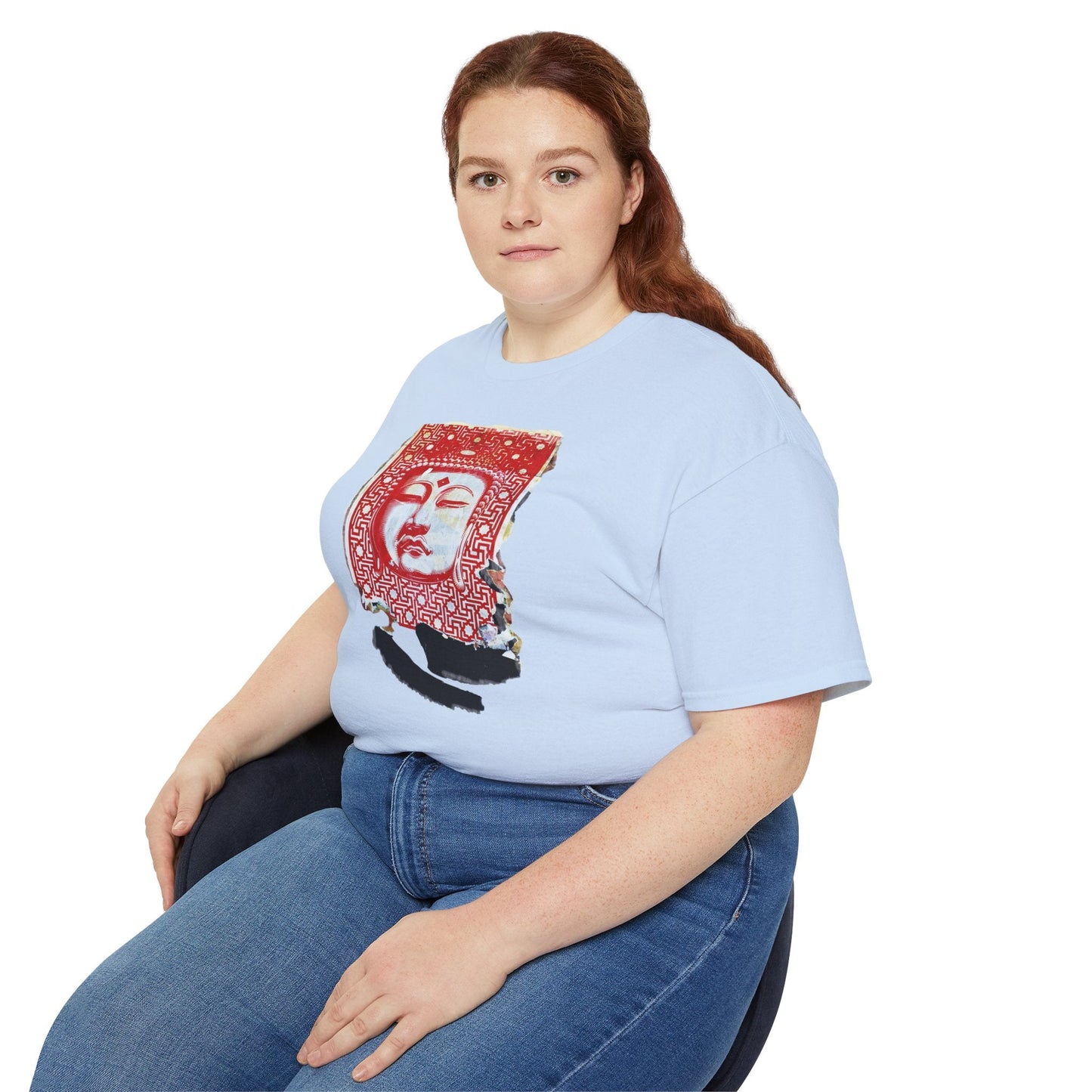 Fine Art Buddha Tablet Print Unisex Ultra Cotton Tee