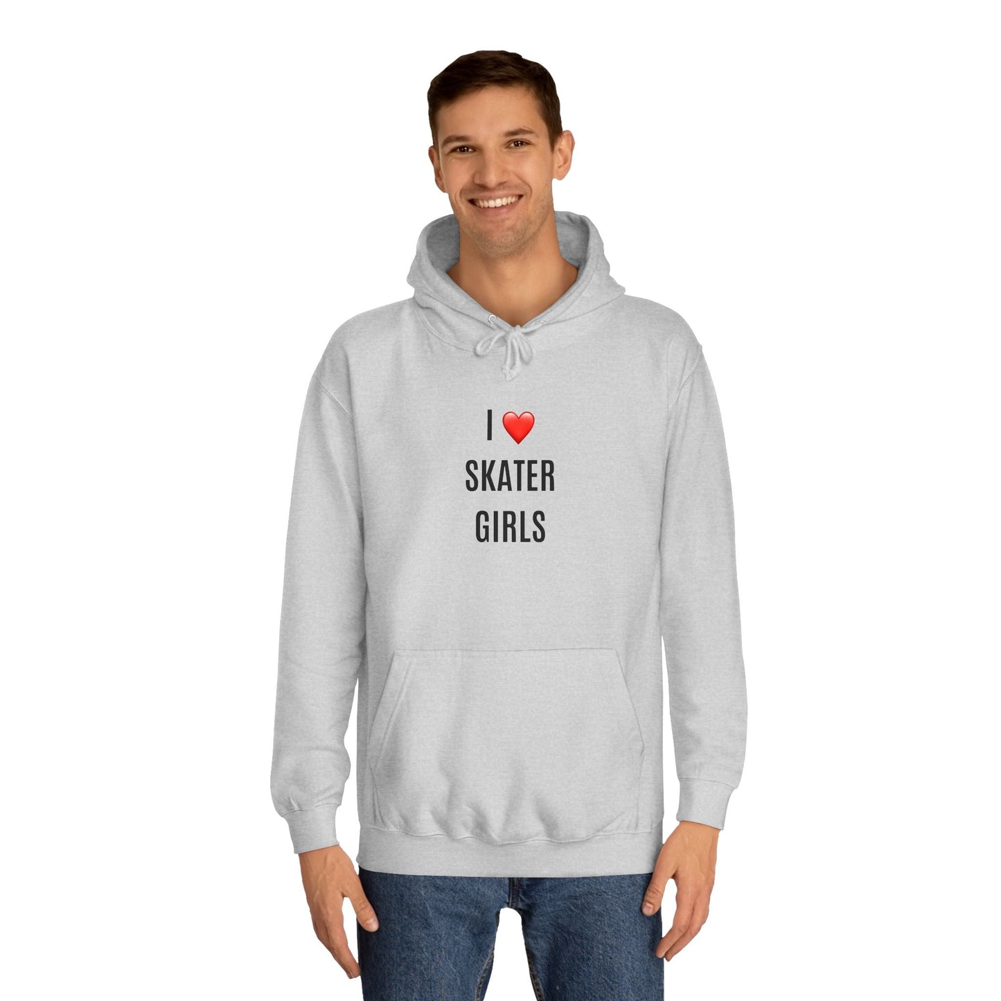 I Love Skater Girls Unisex Hoodie