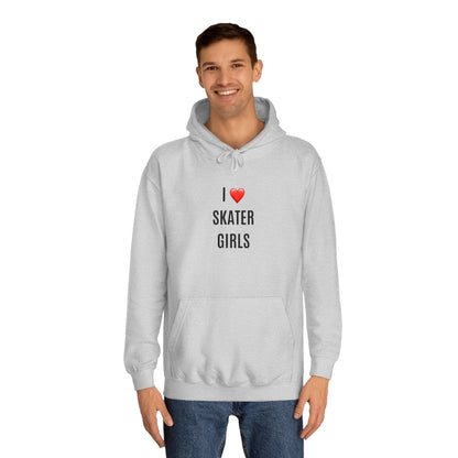 I Love Skater Girls Unisex Hoodie