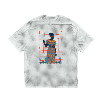 Amaru Khan Stars Dirty Washed T-shirt