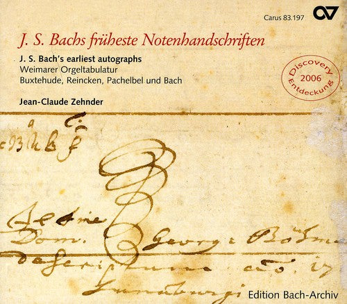 J.S. Bach - J.S. Bach Earliest Autograph [CD]