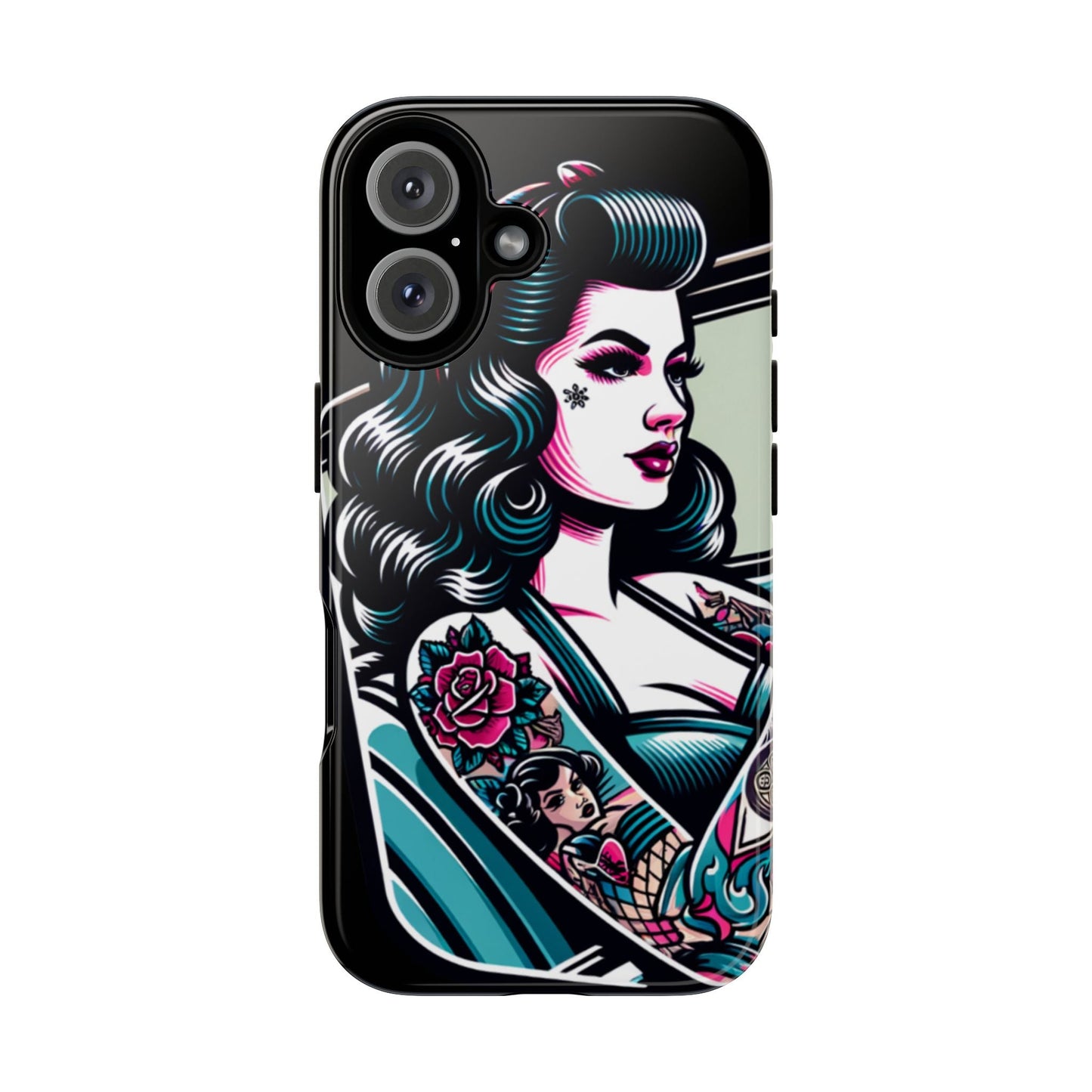 Vintage Retro Tattooed Pin Up Tough Phone Case