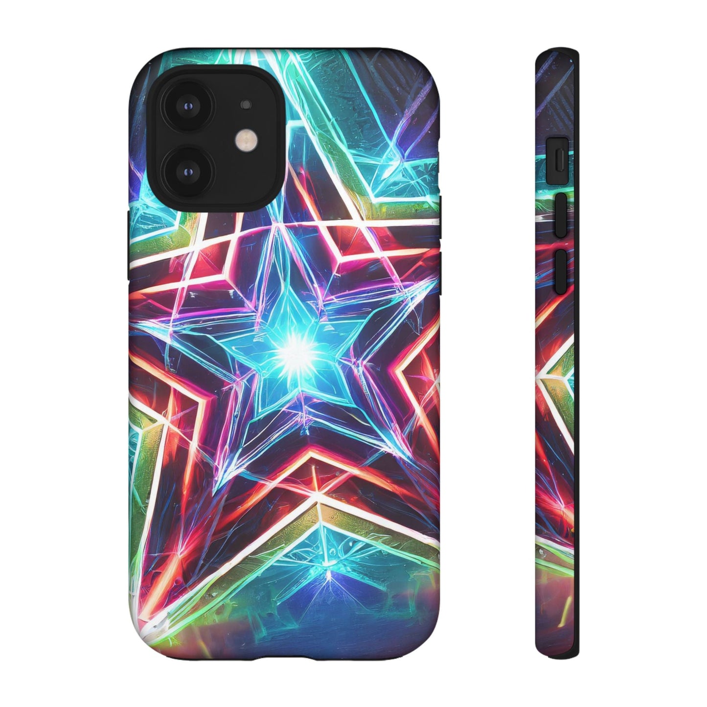 Neon Light Stars Tough Phone Case