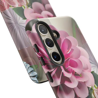 Elegant Paper Flowers Tough Phone Case