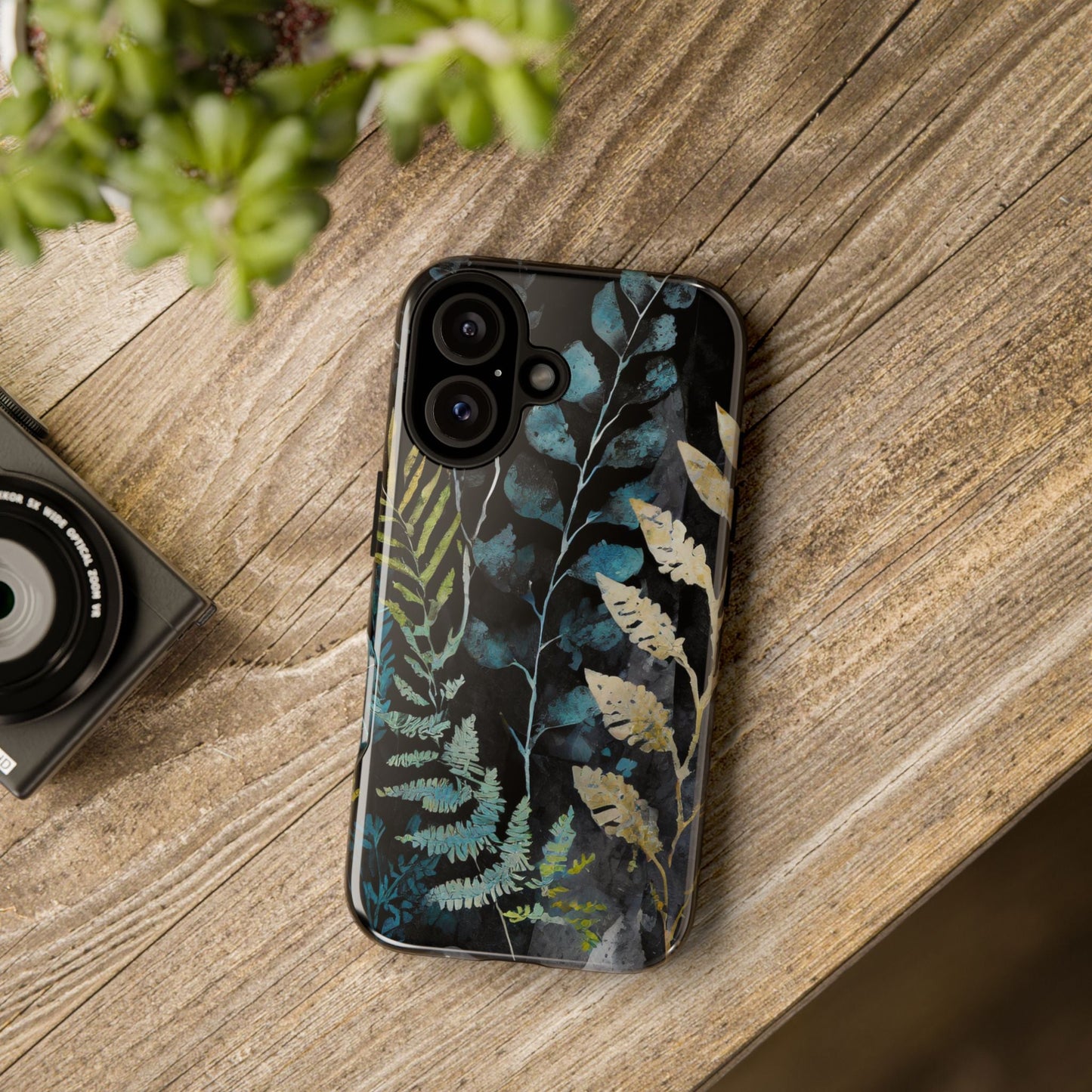 Dark Floral Tough Phone Case